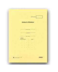 XI-4-4/F DOSJE UČENIKA (ZA REDOVNE I IZVANREDNE UČENIKE); Fascikl, 23,5 x 33 cm