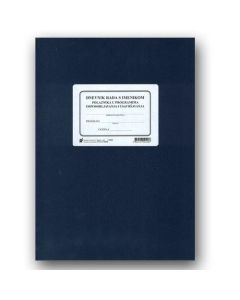 XI-4-104/09 DNEVNIK RADA S IMENIKOM POLAZNIKA U PROGRAMIMA OSPOSOBLJAVANJA I USAVRŠAVANJA; Knjiga 60 stranica, 25 x 35 cm