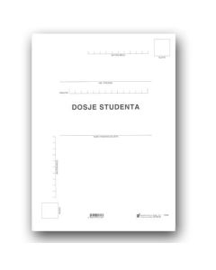 XI-9-20 DOSJE STUDENTA; Mapa, 23,5 x 32 cm