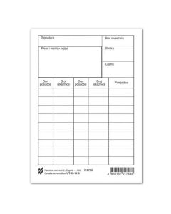 XI-11-5 KNJIŽNI KARTON; Karton, 10,5 x 14,8 cm