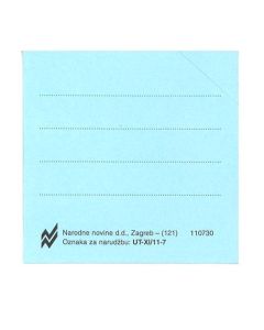 XI-11-7 ČLANSKI DŽEPIĆ (PLAVI); Komad, 6,5 x 6,5 cm