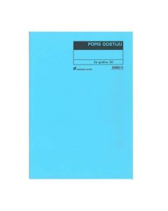 XII-46 POPIS GOSTIJU (U DOMAĆINSTVU); Knjiga 28 stranica, 21 x 29,7 cm