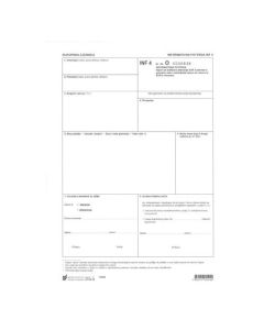 XIII-78 INFORMATIVNA POTVRDA INF - 4; Set 2 lista, 21 x 29,7 cm