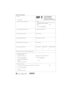 XIII-152 INF INFORMATIVNI OBRAZAC- UNUTARNJA PROIZVODNJA POSTUPAK KOD VIŠE CARINARNICA INF2; List, 21 x 29,7 cm