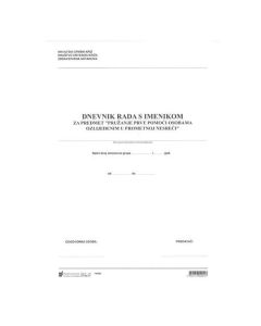 XIX-17 DNEVNIK RADA S IMENIKOM (CRVENI KRIŽ); Arak, 21 x 29,7 cm