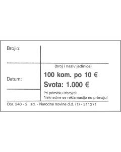 UT 340-2 PASICE 10 EURA 1/100