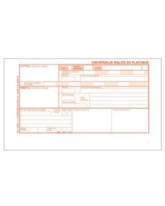 HUB-3 univerzalni nalog za plaćanje 1+1 450 setova