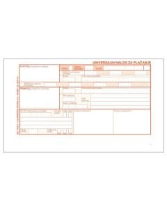 HUB-3 univerzalni nalog za plaćanje 1+2 1500 setova