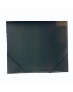 Fascikl s klapnama i gumicom PP A5, Foldermate Color Office art.650, crni