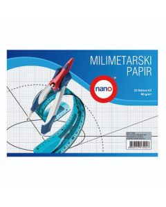 Blok milimetar A3 25 listova Nano