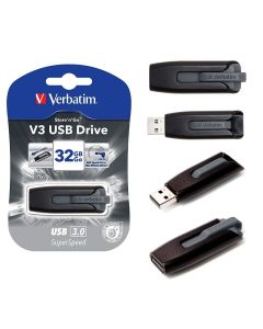 USB 32GB 3.0 (3.2 Gen 1) V3, Verbatim, crni, V049173