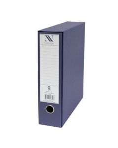 Registrator s kutijom, A4, 8 cm, Nano office, plavi