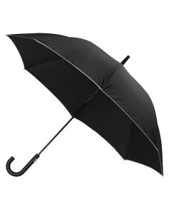 Kišobran black line, automatski, crno-sivi rub