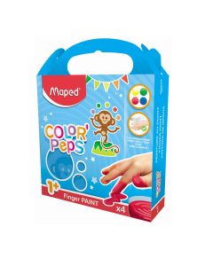 Boje za prste Maped Color' peps, set 4 boje od 80g