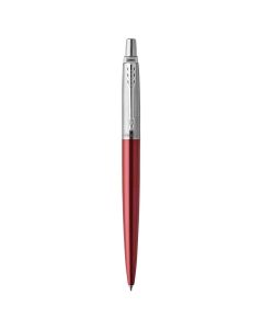 Olovka kemijska Parker Jotter, kensington red CT, vrh medium, plava tinta