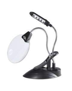Povećalo stolno sa svjetlom Wedo, uključene baterije 2 x 1.5 V AAA