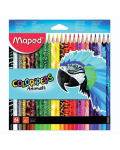 Bojice drvene Maped Color'Peps Animals trobridne 24/1 MAP832224