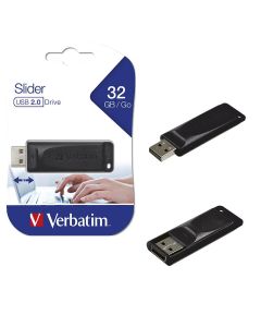 USB 32GB 2.0 Verbatim Store'n'Go slider crni V098697