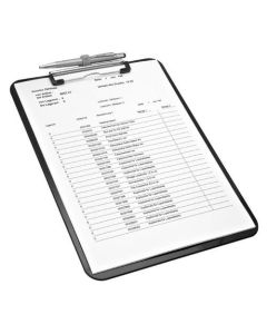 Ploča podložna A4 Wedo, sa držačem za olovku, crna