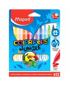 Flomasteri školski Maped Color'Peps Jungle 12/1