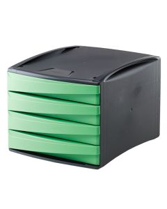 Kutija stolna sa 4 ladice, PVC, Fellowes, zelena