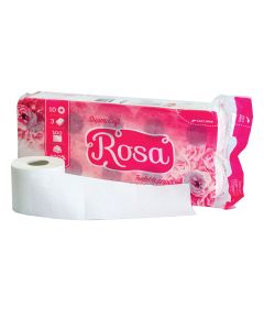 Papir toaletni u roli, troslojni, Rosa super soft, 10/1