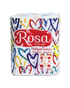 Ručnici papirnati bijeli Rosa Extra Soft, dvoslojni, 2/1