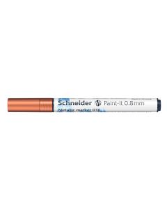 Flomaster Schneider, Paint-It metalik marker 010, 0,8 mm, bakreni