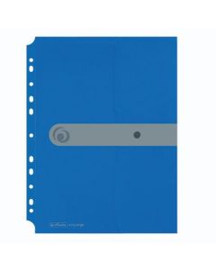 Kuverta s dugmetom, A4, uložna, polopropilen, plava, Easy orga to go, Herlitz