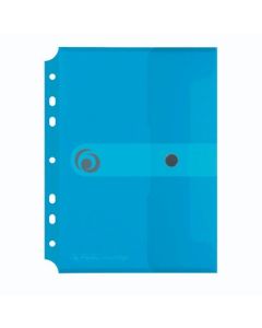 Kuverta s dugmetom PP A5, uložna, Easy orga to go, Herlitz, prozirno plava