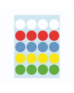 Naljepnice za označavanje sort boje 19 mm (4 lista) Herlitz
