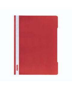 Fascikl s euro mehanizmom PP A4, Crystal, Herlitz, crveni