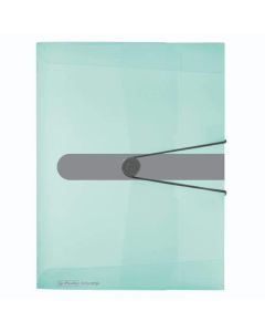 Mapa A4 s gumicom, PP, hrbat 40 mm, Pastels, Herlitz, mint zelena