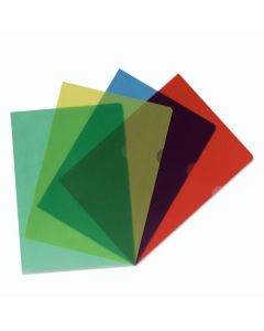 Fascikl PP "L" A4, 110 mic, 20/1, Herlitz, prozirni mat, boja sortirano