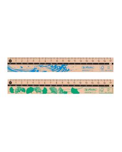 Ravnalo 17 cm GREENline, Herlitz, drveno