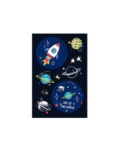 Naljepnice 1 list Svemir Herlitz