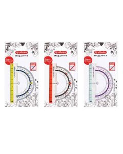 Kutomjer Herlitz 180° baza 12 cm, sort boja