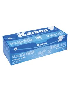 Kreda školska okrugla bijela Karbon 100/1