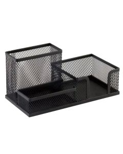 Organizer stolni 3U1 , žica, crni dimenzije 20x10x10cm