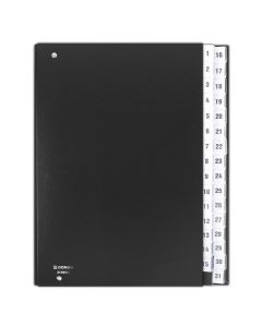 Mapa za odlaganje A4 1-31, Donau 8696001-01, crna