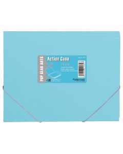 Fascikl s klapnama i gumicom PP A4, Foldermate Pop Gear Arts art.60984, plavi