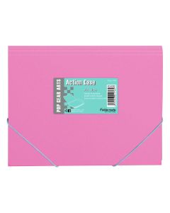 Fascikl s klapnama i gumicom PP A4, Foldermate Pop Gear Arts art.60985, rozi