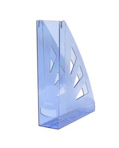 Stalak za spise okomiti, PVC, prozirni plavi, Office products