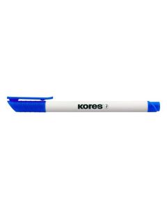 Flomaster Kores, marker za bijelu ploču, 22803, 1 mm, plavi