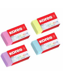Gumica za brisanje Kores KE-30 Pastel, sortirane boje