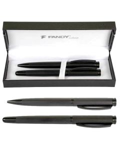 Pisaća garnitura Taurus 192902, crna, kemijska olovka + nalivpero