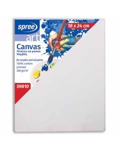 Platno slikarsko, na okviru, 100 % pamuk, impregnirano, 18x24 cm, Spree