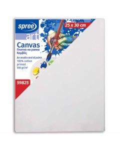 Platno slikarsko, na okviru, 100 % pamuk, impregnirano, 25x30 cm, Spree
