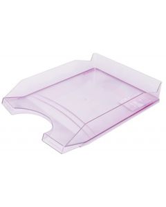 Ladica za spise, PVC, ljubičasta prozirna, Office products