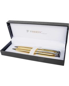 Pisaća garnitura Aquila 192819, zlatna, kemijska olovka + tehnička olovka